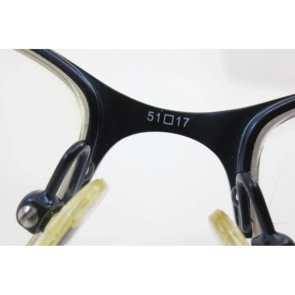 Chelsea Morgan CM 202233 Navy Blue Cat Eye Semi Rimless Eyeglasses 51-17-135